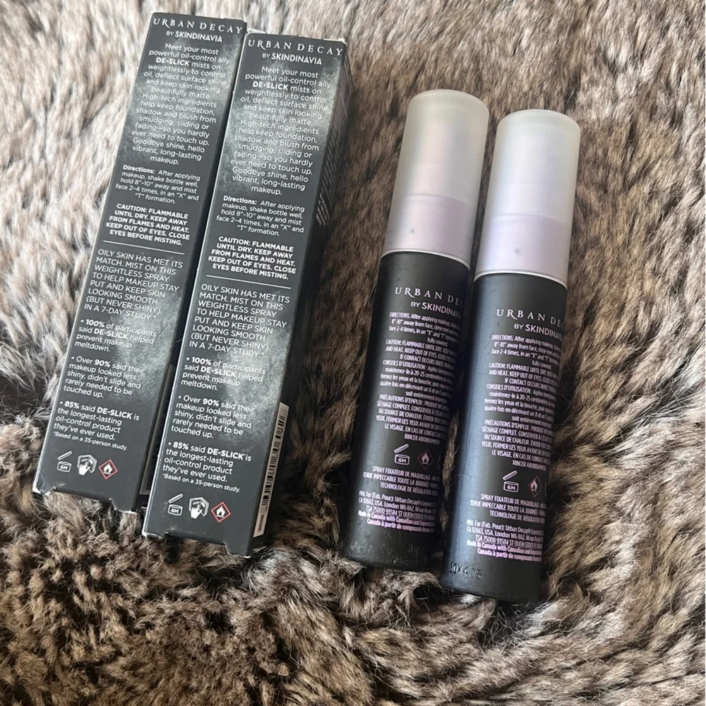 2X Urban Decay Travel Size De-Slick Oil Control Setting Spray